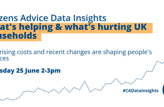 Join us for our next Citizens Advice Data Insights event